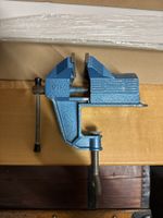 Wabeco Schraubstock 90 mm blau gebraucht guter Zustand