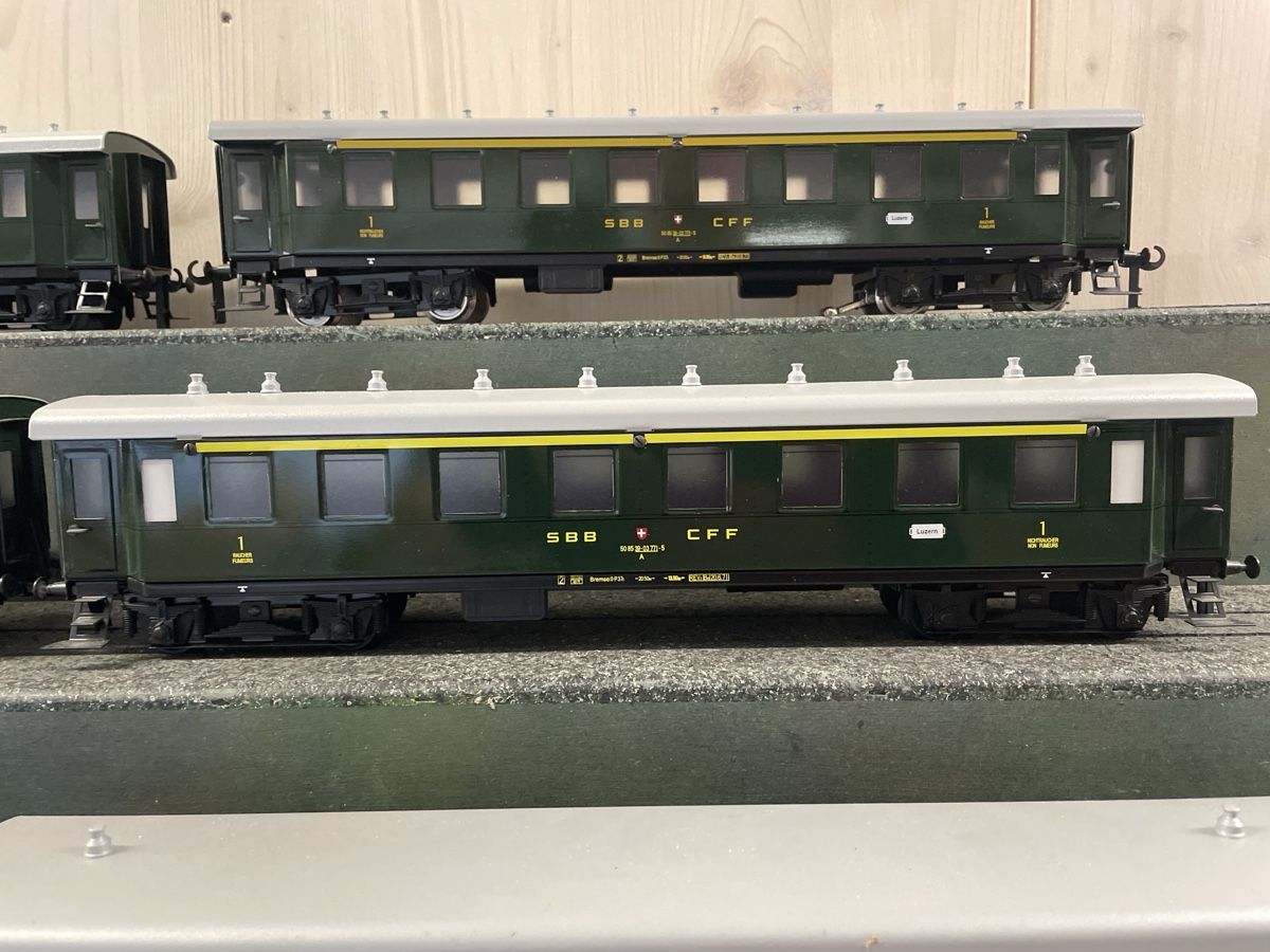 Modellini di ferrovie: Spur 0 ETS SBB 7 Personenwagen – Nuovo (secondo la descrizione) da Pratteln venduto da efeu12 4
