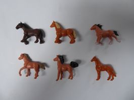 6 x Pferd Set, Spur 0 bis Spur 1, Safari, neu