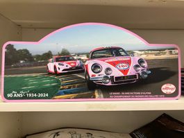 Plaque Rallye "LE MANS"» Berlinette &A110 "90 ANS BOB NEYRET