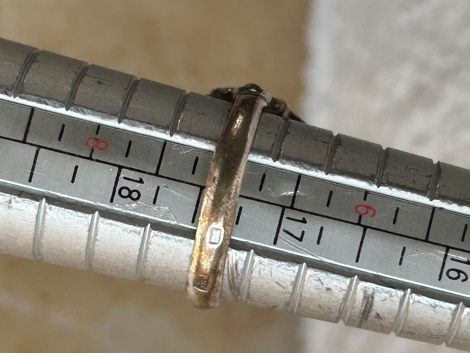 Anelli: Vintage Silber Ring mit Hämatit Stein (54) – Usato da Laufen venduto da Bellebellezza 6