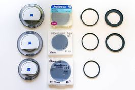Pol Filter, UV Filter, Graufilter, Step-Up-Ring