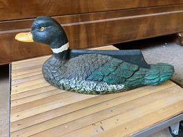 Canard en fonte - bloque-porte décoratif