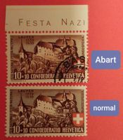2132) B2.1.14 Abart fehlender Graudruck Eckstempel Kt 500.-