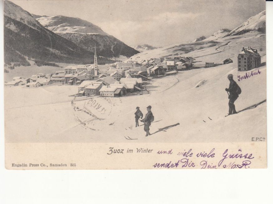 Ansichtskarten: Zuoz 1905 – Gebraucht aus Bürglen TG von StampGraf