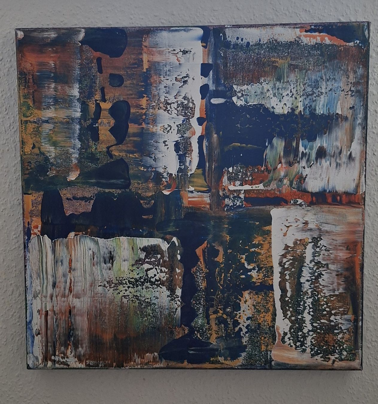 Gemälde: Gemälde " Schnittpunkte" handmade 40×40 – Neu (gemäss Beschreibung) aus Riehen von Steinbock1970 2