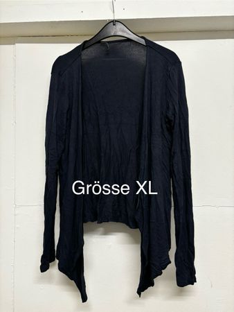 Dunkelblau Wasserfall Cardigan Grösse XL Übergangsjacke