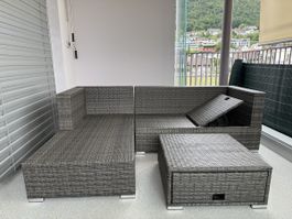 Gartenlounge Rattan 4-teilig, top Zustand, Sommerhit!