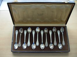 12 Mokkalöffel-G.Jensen Kopenhagen um 1940-Silber