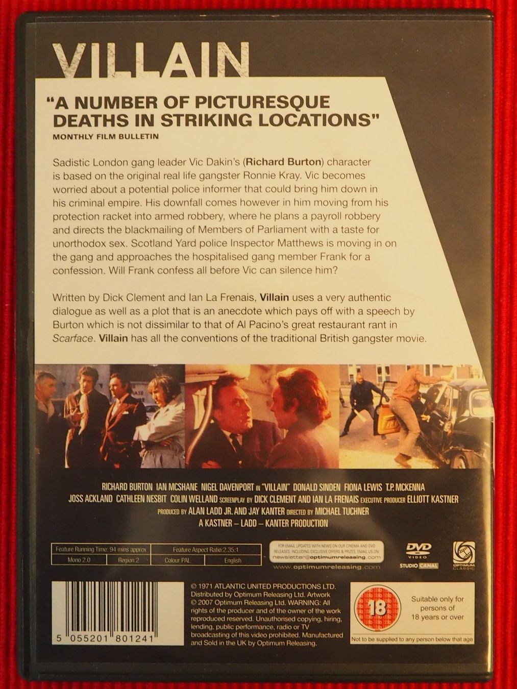 Tutti i DVDs: Villain / Richard Burton / UK-Import – Usato da Chur venduto da dluli 1