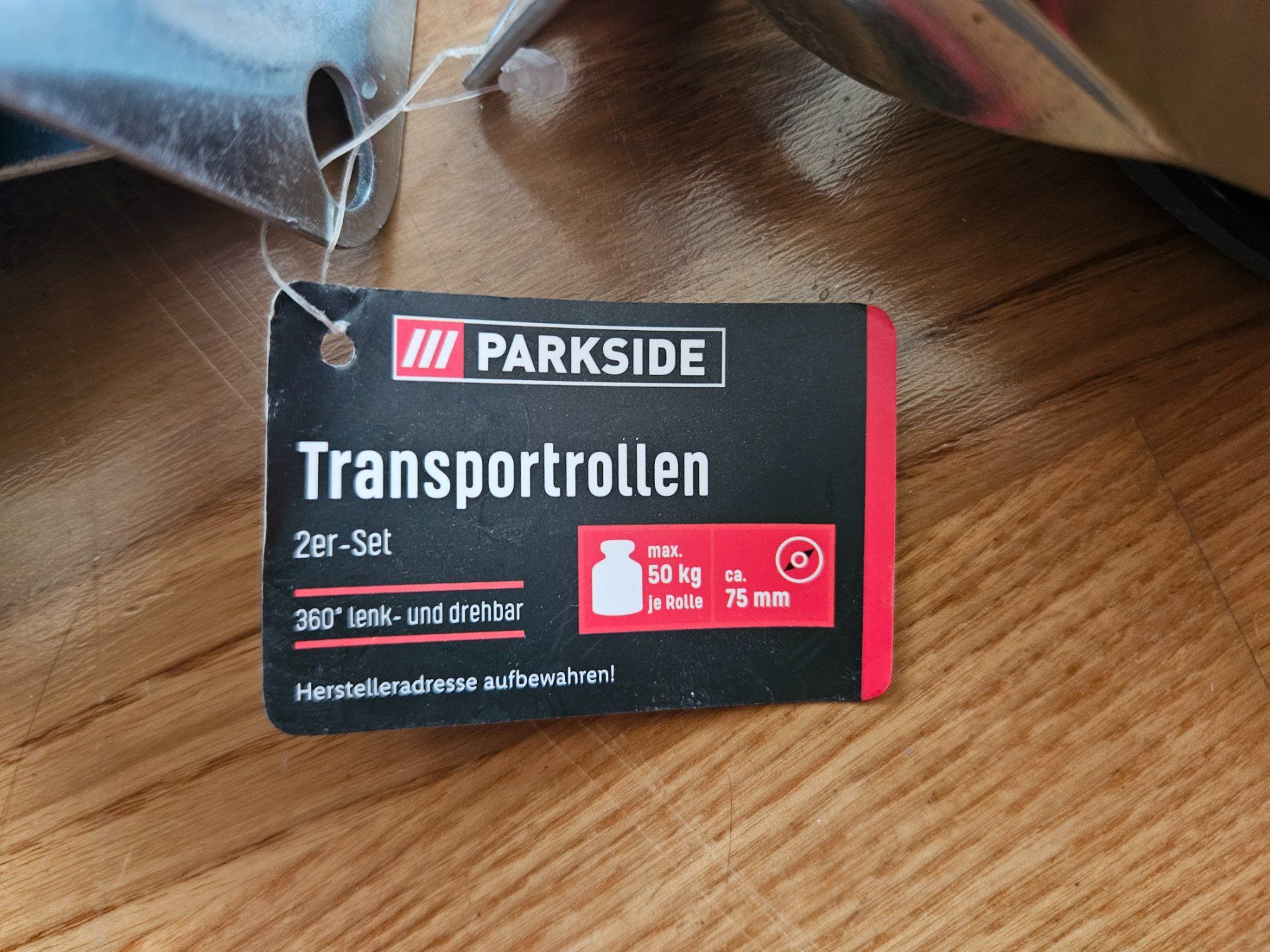 Altro per stoccaggio & trasporto: Parkside Transportrollen 75mm Lenkrollen neu – Nuovo e nell'imballaggio originale da Römerswil LU venduto da Helfenstein6027 1