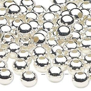 Perle (finte): Metallperle Stahl endversilbert    8 mm – Nuovo (secondo la descrizione) da Alpnachstad venduto da perlengaby 1