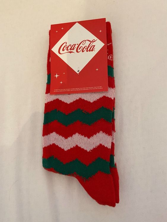 Coca-Cola Herren Socken Packung Mit 3 Paar – Baumwollsocken Im Sternenbanner-Design (Gr. 39-45)