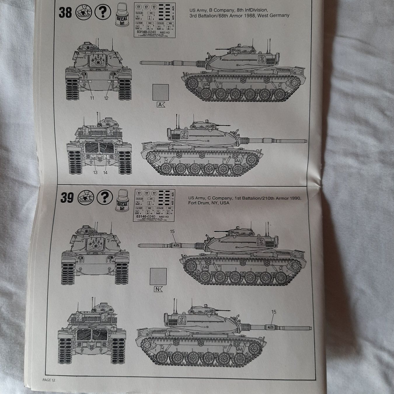 Revell Kit di modellismo & Modellini statici: 887 ... M 60 A3 Patton ... Revell 03140 – Nuovo (secondo la descrizione) da Bonstetten venduto da Benibanny59 3
