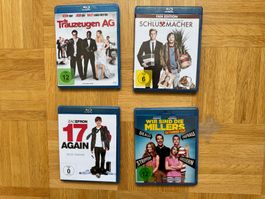 4 BluRay-Discs / DVDs - verschiedene Filme / Kategorien
