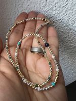 Schöne Kette mit eine Lapislazuli und ein paar Türkis