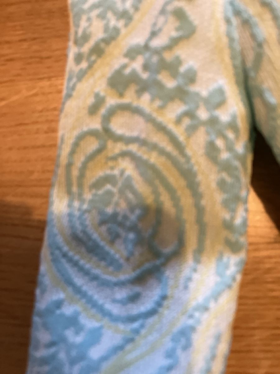 Bambole: Blue Patterned Dolls Trousers  – Usato da Zürich venduto da papperlapapp1 2
