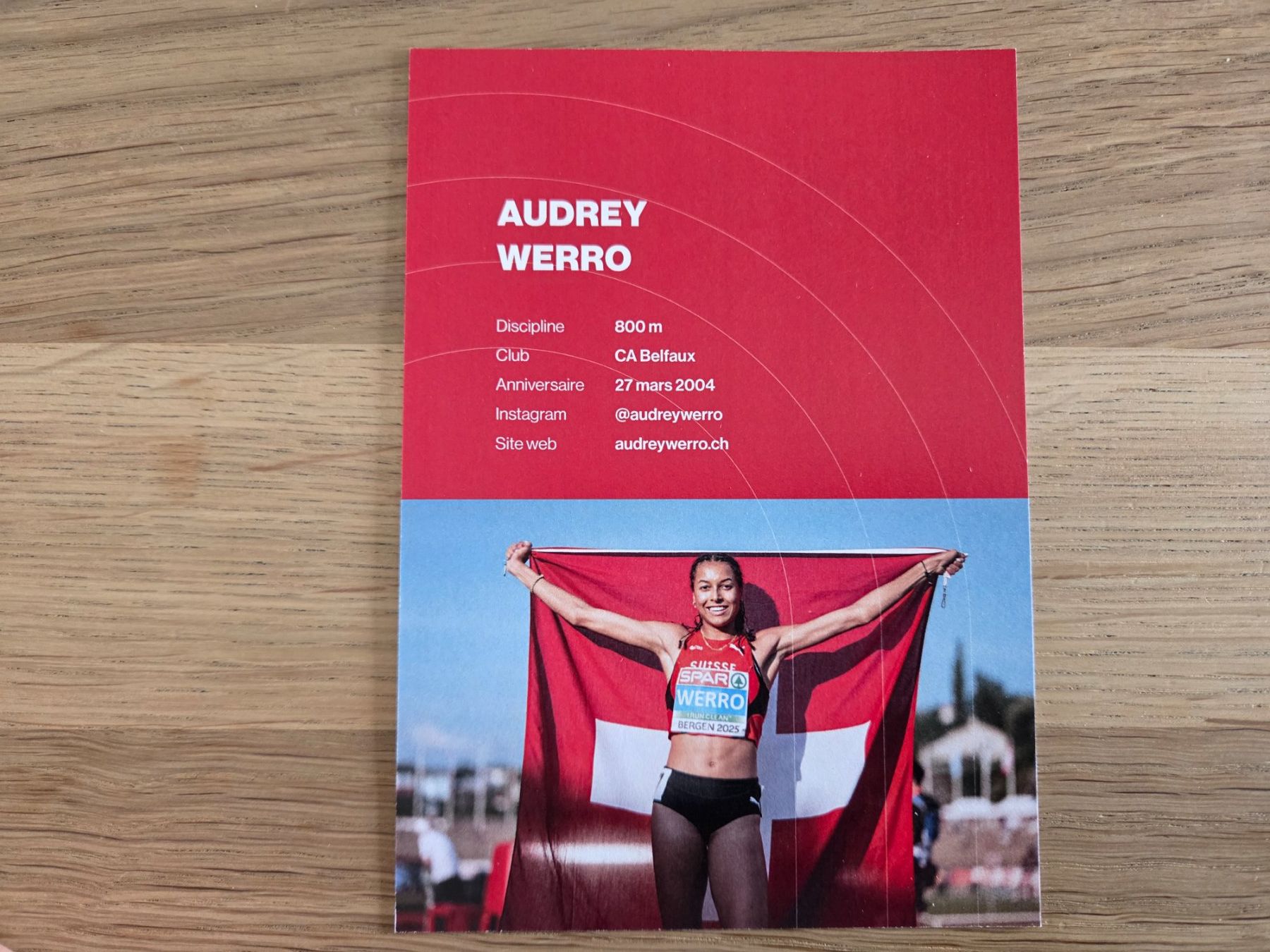 Autogramme: Audrey Werro – Neu (gemäss Beschreibung) aus Villars-sur-Glane von Bolinot 2