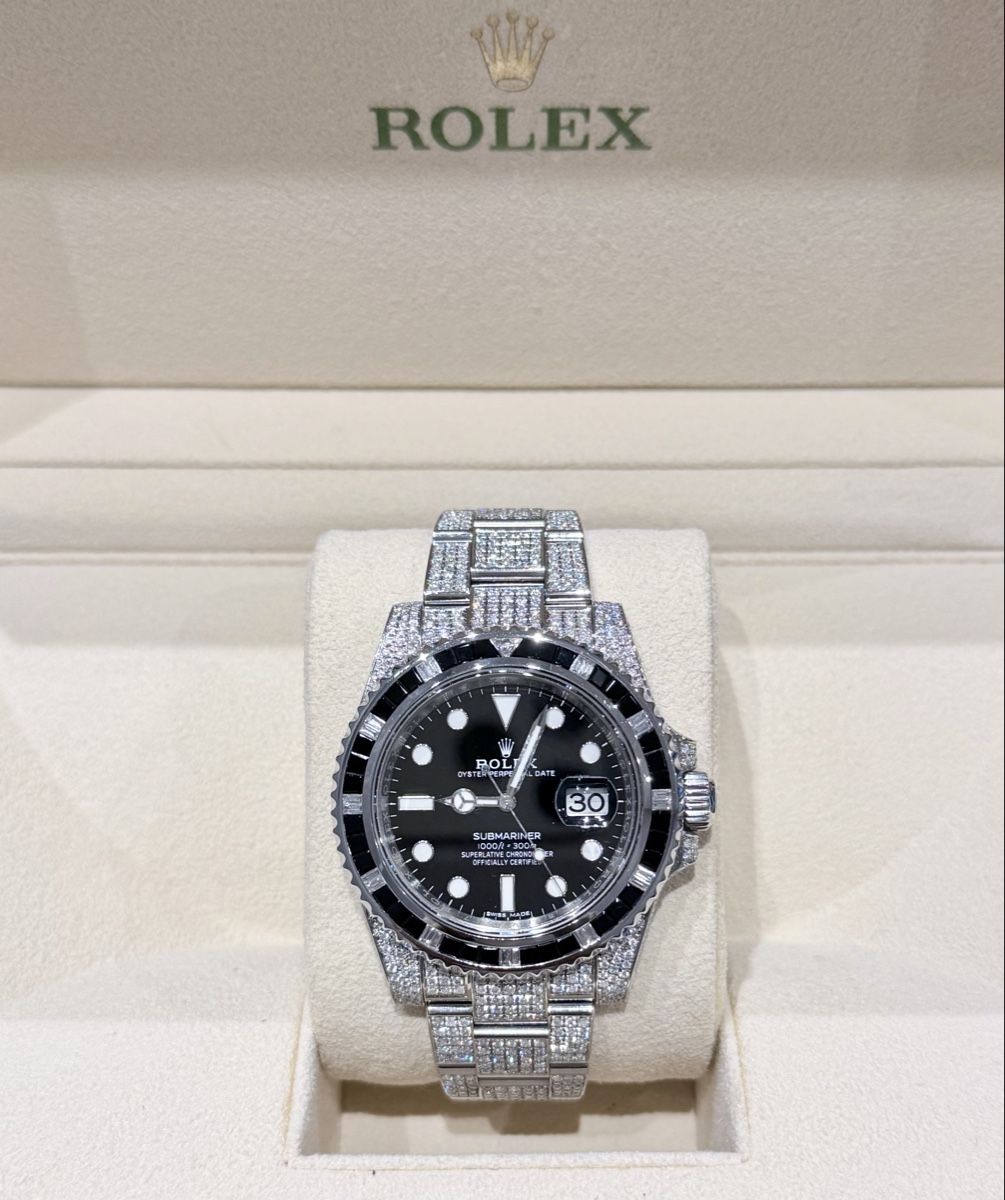 Rolex Orologi: Rolex Submariner 116610LN Icedout Diamonds – Usato da Zürich venduto da WATCHROOM 1