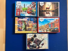 5 Puzzle-Sammlung 1000 Teile
