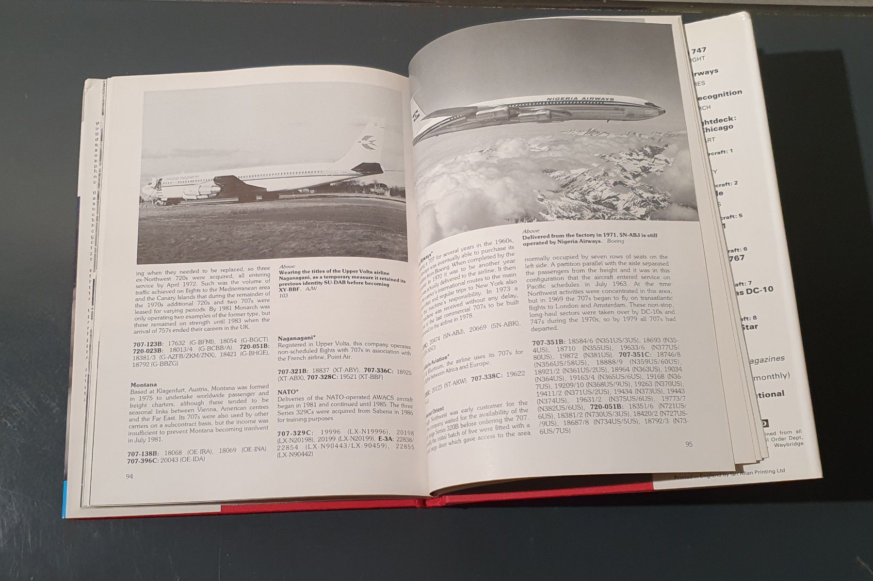 Bücher: Boeing 707 von Alan J. Wright – Gebraucht aus Dübendorf von Povo 9