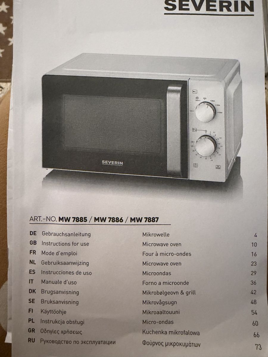 Elettrodomestici da cucina: Severin Mikrowelle MW7886 – Usato da Forch venduto da mtor83 1