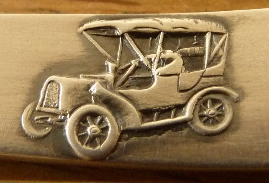 Cucchiai: Schmuck-Löffel BUICK  C 1905 – Usato da Hochfelden venduto da swissice 1