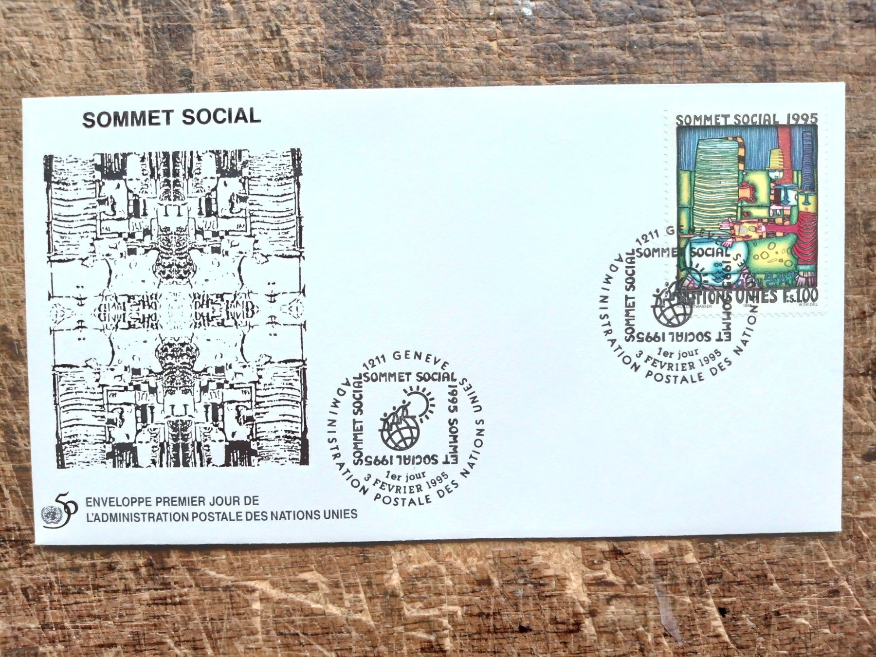 Tutti i francobolli: UNO Genf 1995 FDC 2 Stück – Usato da Sissach venduto da eriluz 1