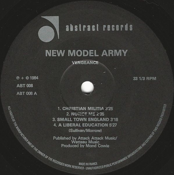 Dischi in vinile: New Model Army – Vengeance – Usato da steckborn venduto da veckot 2