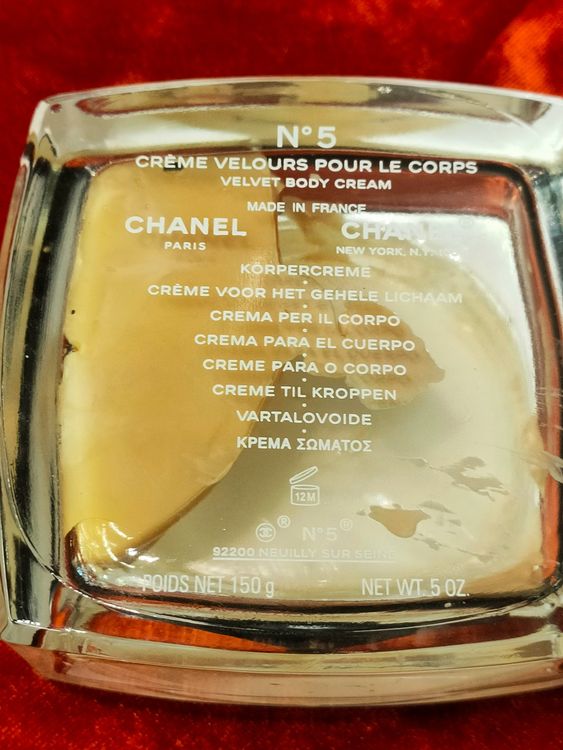 Chanel no 5 creme best sale velours pour le corps