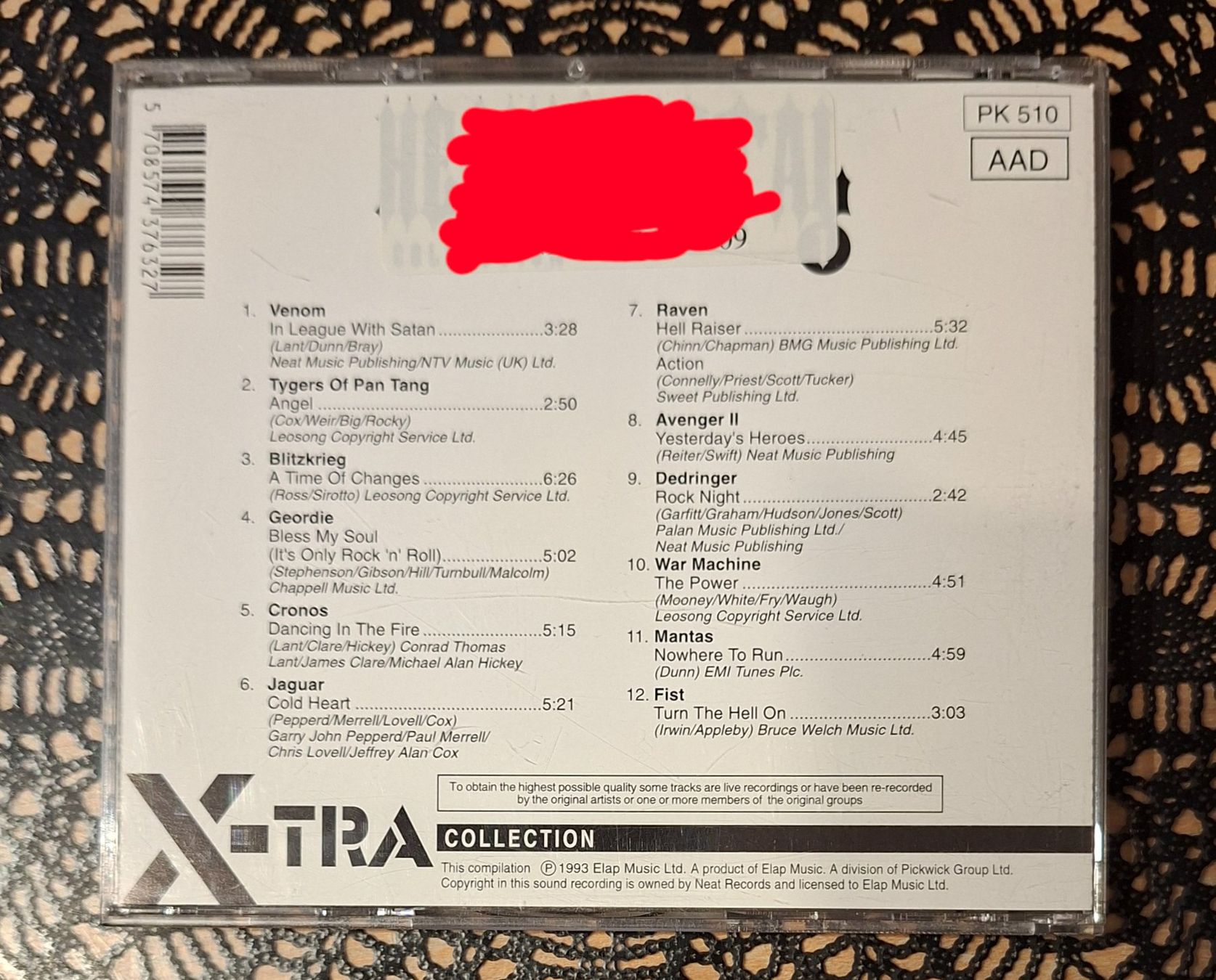 CD: Heavy Metal Collection,  Heavy Metal Compilation CD 1993 – Usato da Schönenberg TG venduto da Gregolino76 1