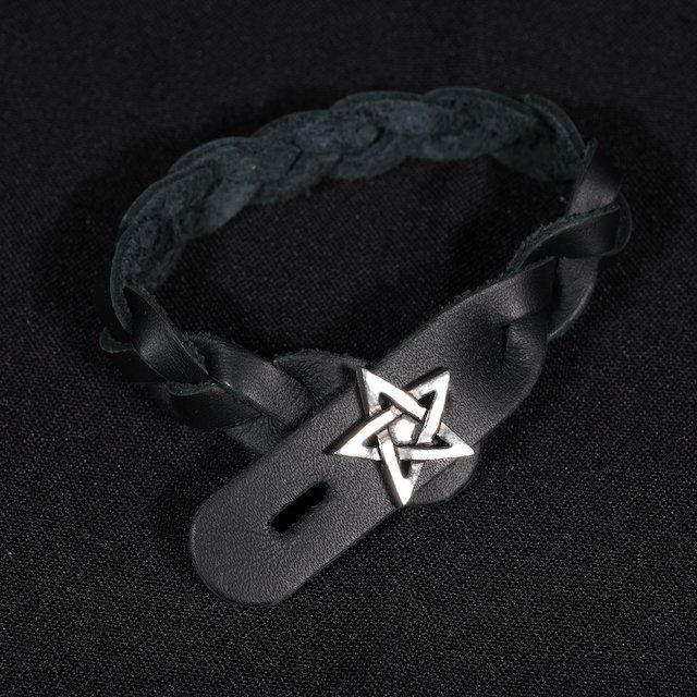 VASSAGO Heksenknoop Armband Met Tetragrammon & Pentagram - Verstelbare Bescherming Armband Hekserij