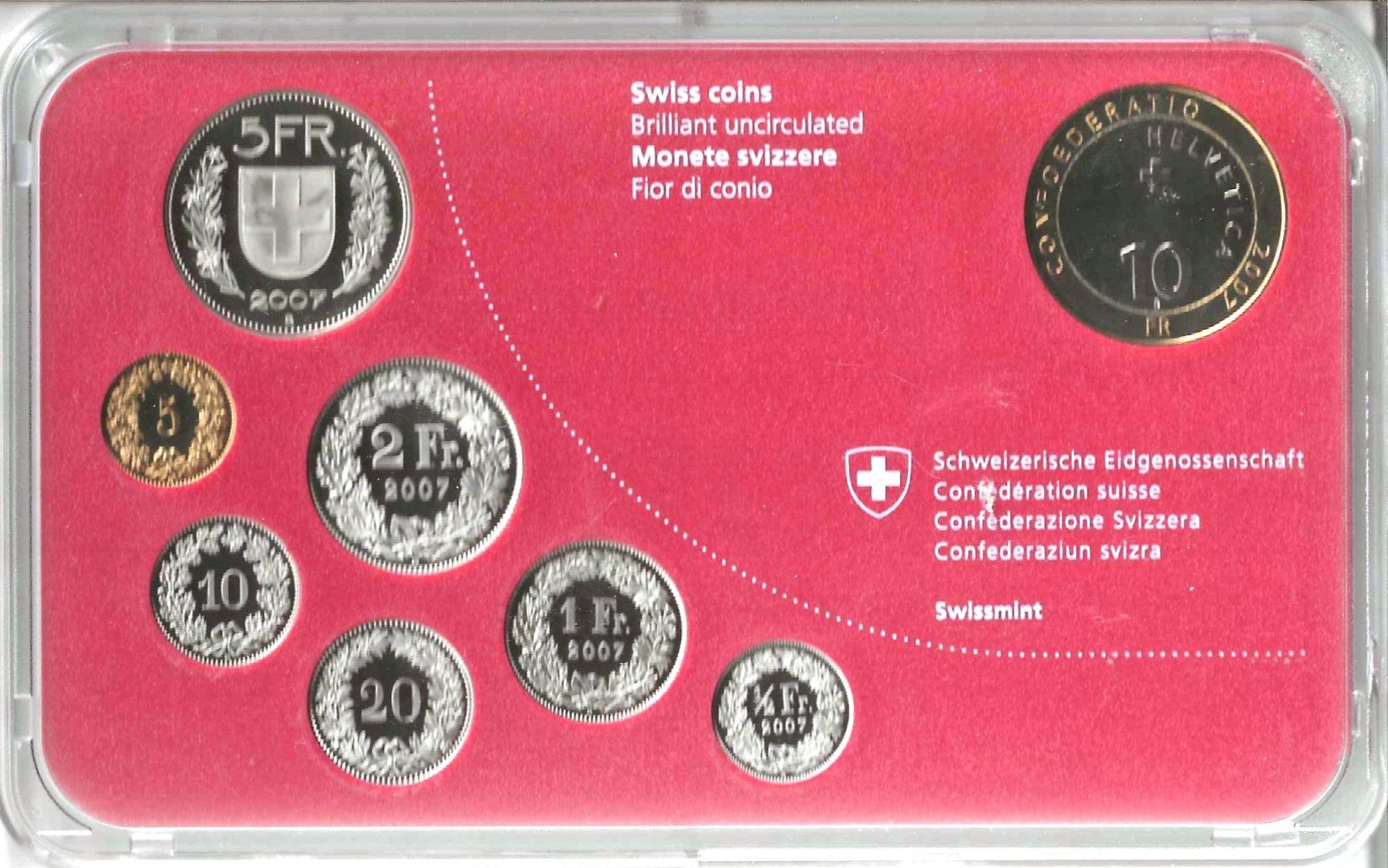 Toutes les monnaies: Münz-Satz 2007 Stempelglanz) – D'occasion à Zürich par Philacat11 1