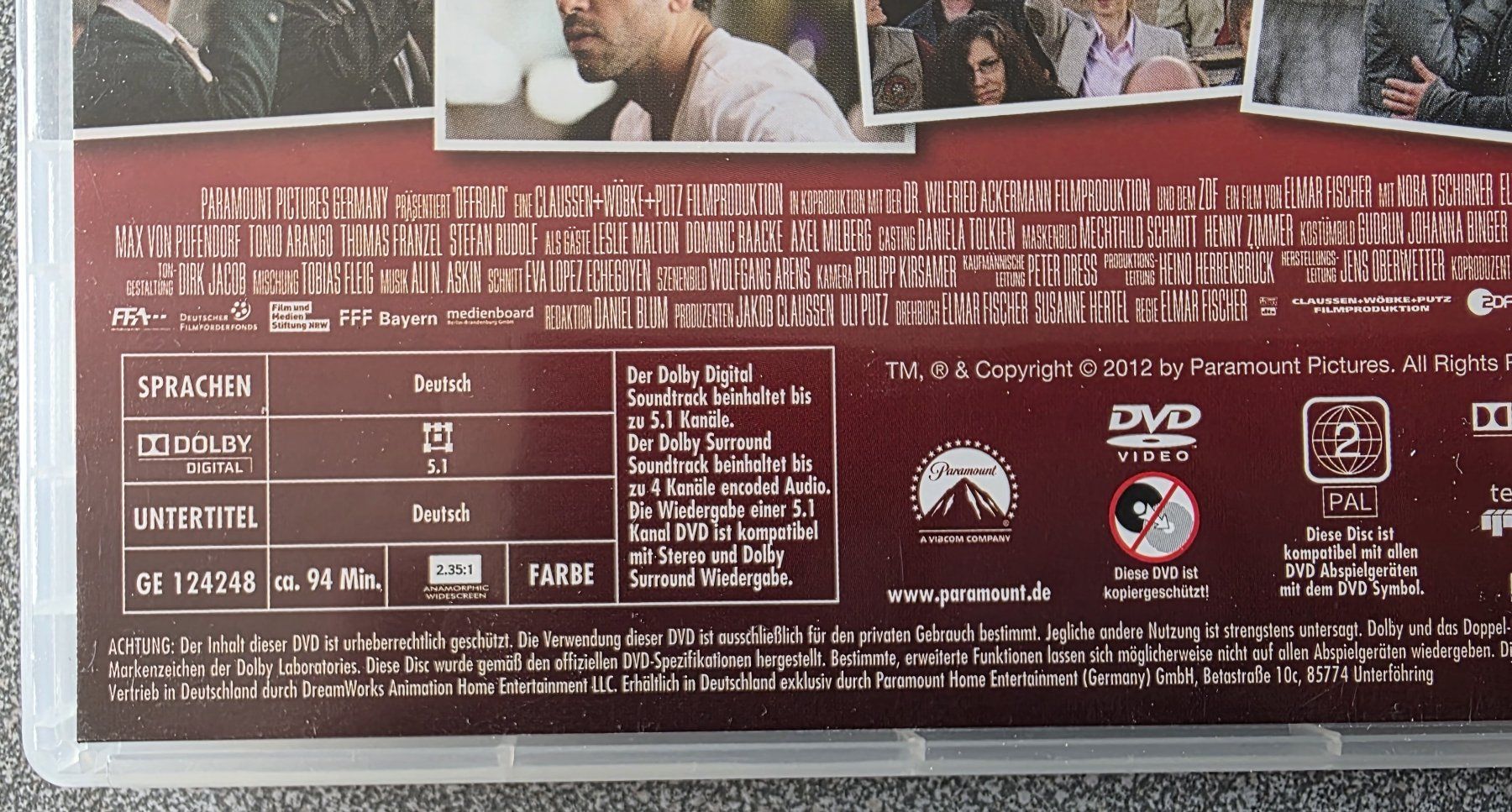 Tous les DVDs: DVD Off Road - Elyas M'Barek – D'occasion à Oetwil am See par fineli2 1