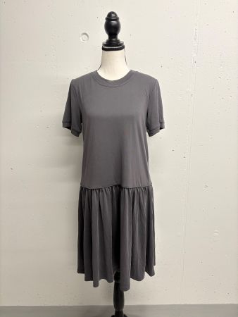 Second Female Kleid grau Gr. XS Modal kurzarm leicht