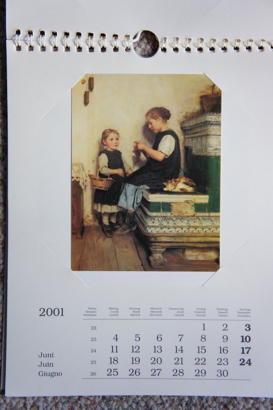 Cartoline postali: 11 Ansichtskarten Albert Anker in Wandkalender neuwertig – Nuovo (secondo la descrizione) da Ins venduto da Baj 4