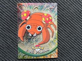 Pokemon Paras Holo Topps Chrome Series 1