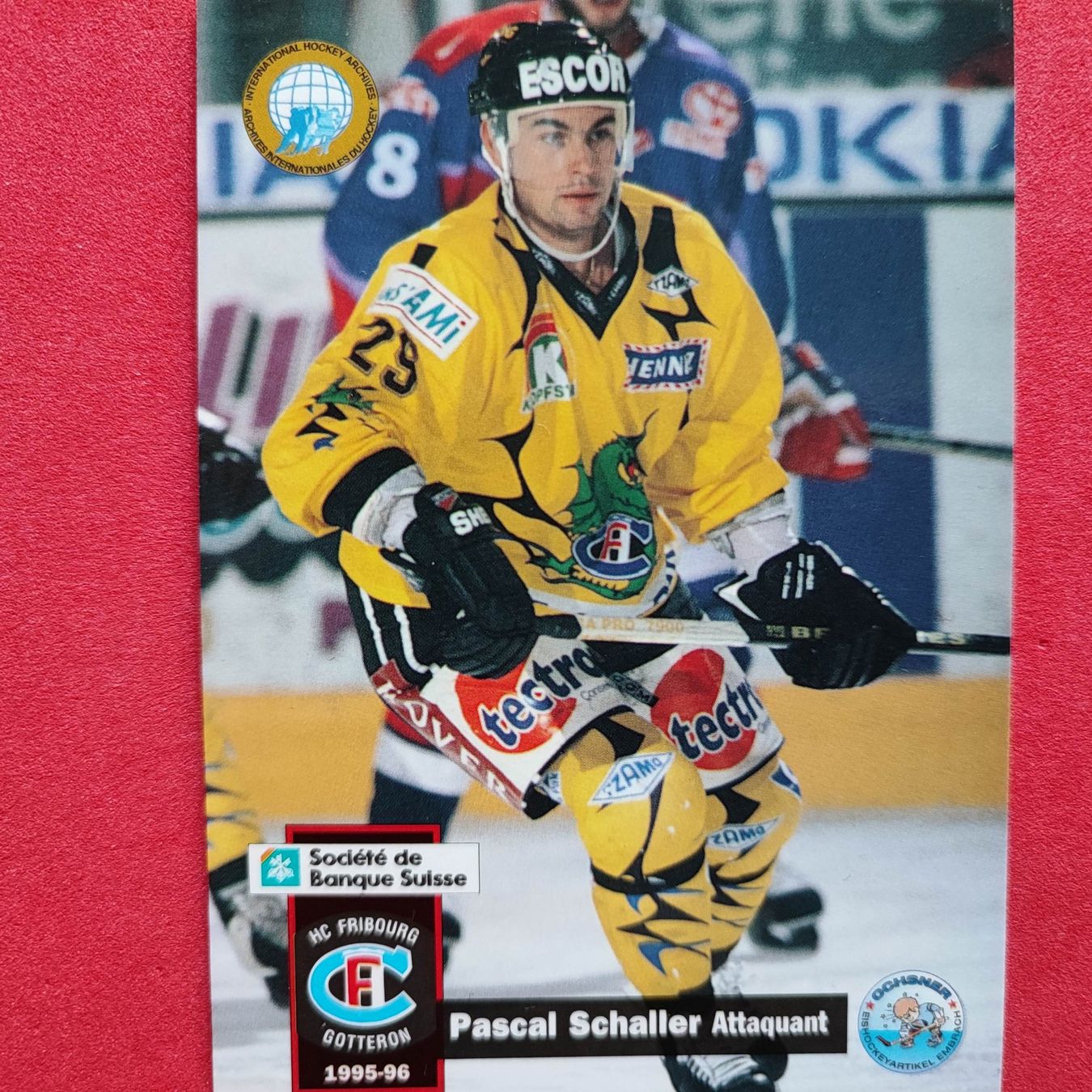 Carte collezionabili: Pascal Schaller - HC FRIBOURG - 1995/96 – Usato da Dübendorf venduto da kb86_MOVIE