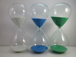 Sanduhr 120 Minuten Laufzeit Glas klar