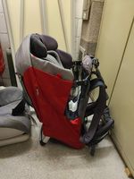 Phil&Teds Kinderkraxe / Kindertrage Wandertrage Rot/Grau