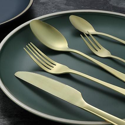Set di posate: Besteck Set , 30 teilig Titanium Champagner Gold Besteck Set – Nuovo e nell'imballaggio originale da Oberentfelden venduto da Sch_md58 2