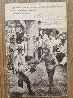 Ansichtskarte Boxkampf mit Autograph