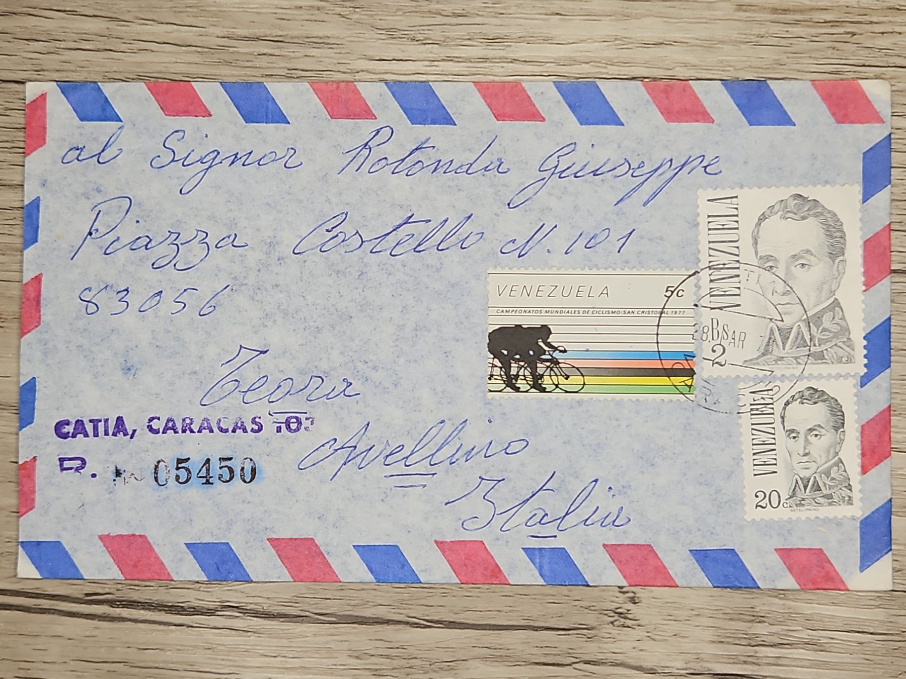 Tutti i francobolli: CL22 Enveloppe + Timbre Venezuela 1978 – Usato da Cousset venduto da Patrick_Collections