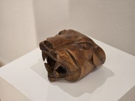 Panther Kopf in Holz