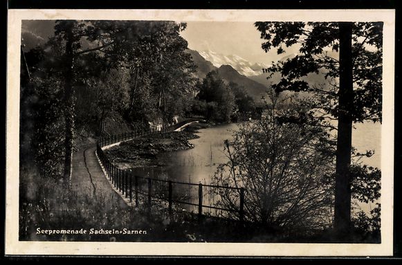 Cartes postales: AK Sachseln, Seepromenade – D'occasion à Berlin par bartko-reher