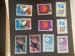 UNO Genf 1975 alle Briefmarken des Jahres postfrisch o Block