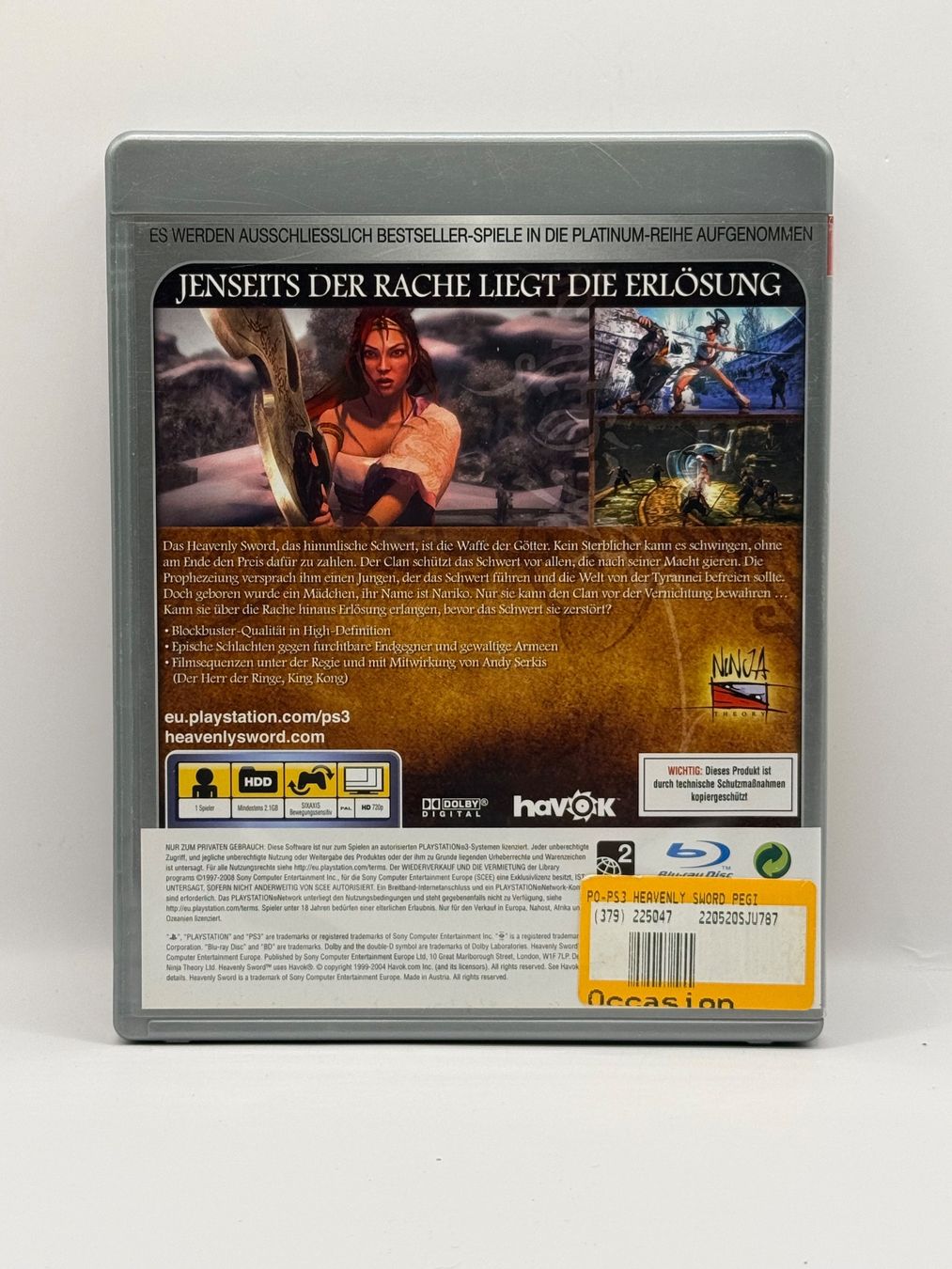 Sony Giochi: Heavenly Sword - PLAYSTATION 3 - CIB – Usato da Dietikon venduto da gab_qz7y 1