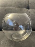 Glas Kugel Vase, Durchmesser 14cm, Vielseitig verwendbar