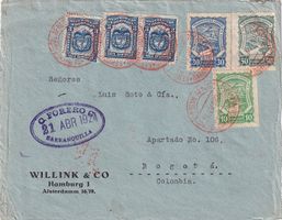Luftpost Kolumbien SCADTA Barranquilla - Bogotà 1924