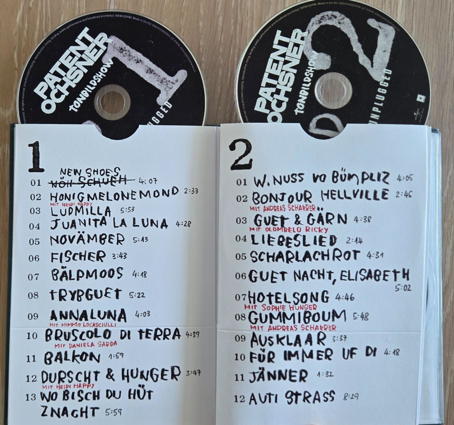 Tutti i DVDs: Patent Ochsner: MTV Unplugged - 2 CD / 1 Blu-Ray – Usato da Ittigen venduto da bluesboy_66 3